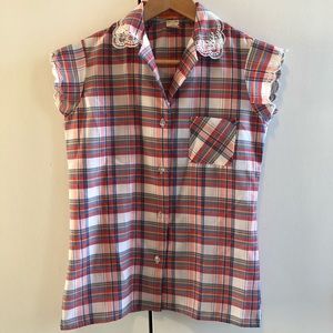 Vintage plaid button down